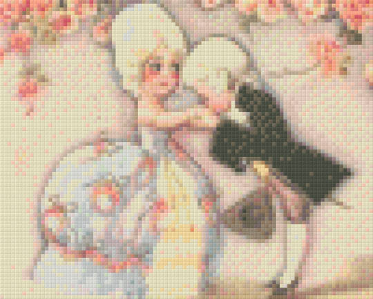 Kiss On The Hand Four [4] Baseplate PixelHobby Mini-mosaic Art Kit